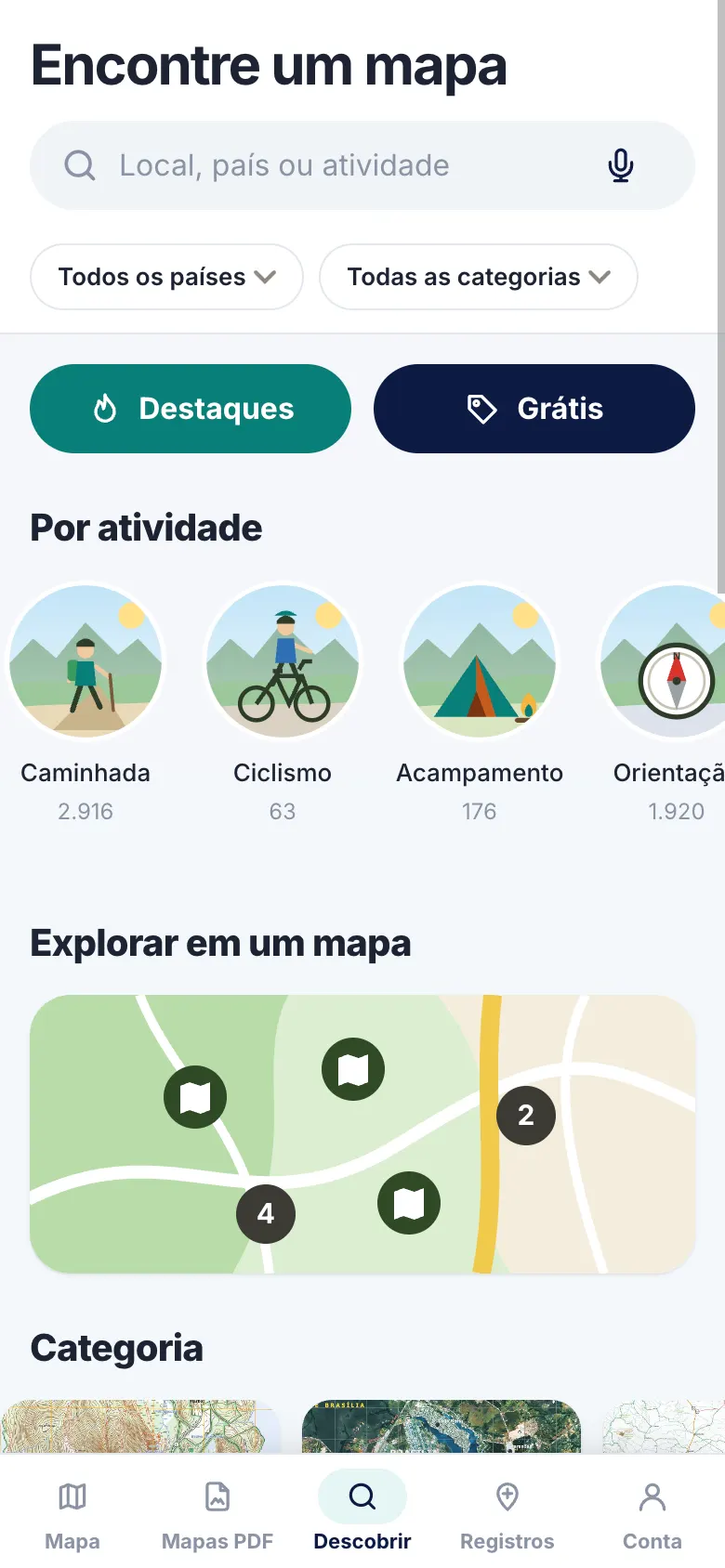 Descobrir mapas — NovexGO